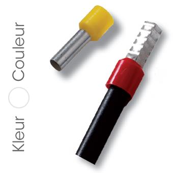 [G0.75] Adereindhuls wit 0,75mm² - L = 8mm