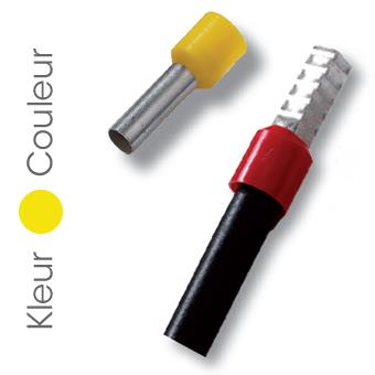 [G70] Embout de câble jaune 70mm² - L = 20mm