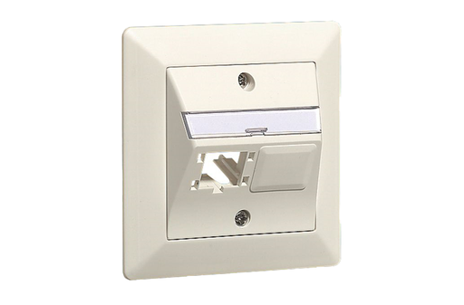 [FRN 310788] FM boîtier encastré 88x88, 2x1-port, blanc