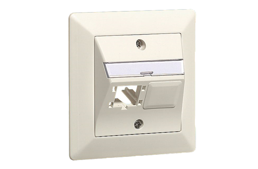 [FRN 310789] FM global outlet │ 88x88 │ 2x1-port │ white