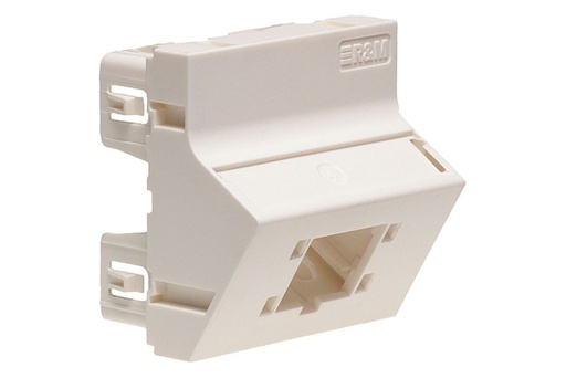 [FRN 506663] Angled mounting plate │ 45x45 │ 1-port │ white