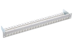 [FRN 813485] Panneau de brassage 19", 1U, 24-port/s, Cat.6A, gris, vide
