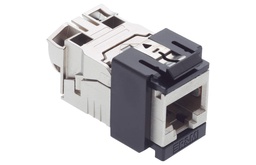 [FRN 813516] Coupler Cat.6A, 1xRJ45/s, Snap-in, noir