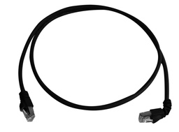 [L00001A0163] Patch cord S/FTP Cat.6A. 2,0m MP8 FS600 LSZH black   1x90° - 1x180° Cable Boot