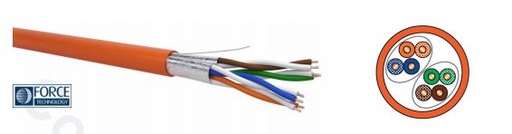 [CCS-M05C2823-0002] Installatiekabel │ CCS-M05C2823│ 0002 R6A │UFT4H23 │ U/FTP │ Cat.6A │ 4x2xAWG23/1 │ LSZH │ Cca s1a,d1,a1 Drum 500m │ oranje