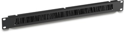 [CCS-2011118] 19" rangeerpaneel met borstel Black RAL9005