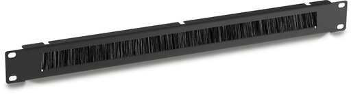 [CCS-2011118] 19" rangeerpaneel met borstel 1U Black RAL9005