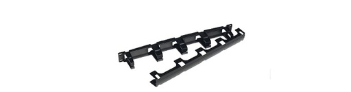 [CCS-2011130] 1U cable management panel with cover-D70 mm-Black