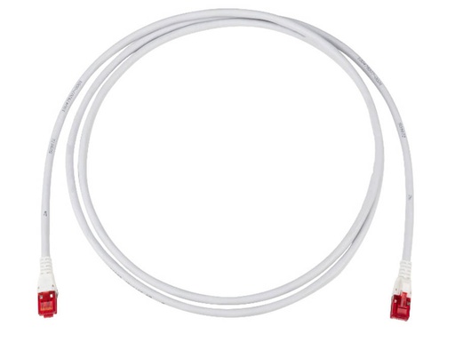 [FRN 509871] Patch cord Cat.6A ISO, U/UTP, 4P, LSZH, grey, RJ45/u-RJ45/u, 1,5m