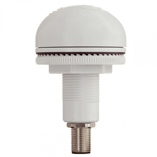 [PS501] M22 zoemer │ 12-24V AC/DC │ lichtgrijs │ QC M12 4-pin connector
