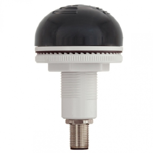 [PS502] M22 zoemer │ 12-24V AC/DC │ zwart │ QC M12 4-pin connector