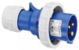 [S31S25] CEE fiche mâle IP67 3P/16A 230V bleu