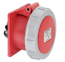 [F51S350] CEE prise encastrable IP67 5P/16A 400V rouge