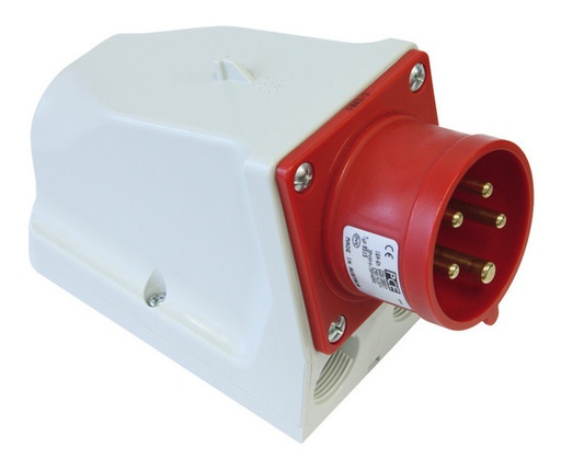 [G41S30] CEE connecteur mural IP44 4P/16A 400V rouge