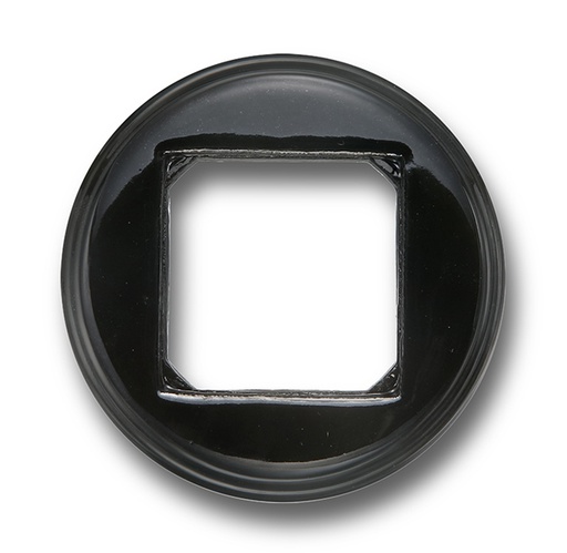 [31.821.27.2] Garby Colonial plaque de finition 1 module pour élément carré porcelaine noir