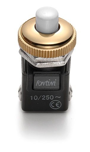 [14.310.50.2] Pisa push button 10A/250V gold