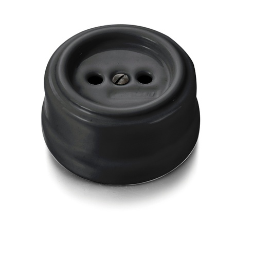 [30.205.27.2] Garby socket without earth 16A/250V porcelain black