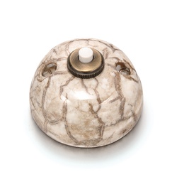 [30.310.15.2] Garby push button bol 10A/250V, 24V DC porcelain decoration reggia