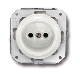 [31.209.17.2] Garby Colonial prise de courant sans terre 16A/250V porcelaine blanc