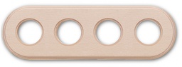 [31.804.00.2] Garby Colonial plaque de finition 4 modules hêtre sans vernis