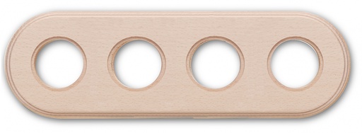 [31.804.00.2] Garby Colonial afdekplaat 4 modules hout onvernist