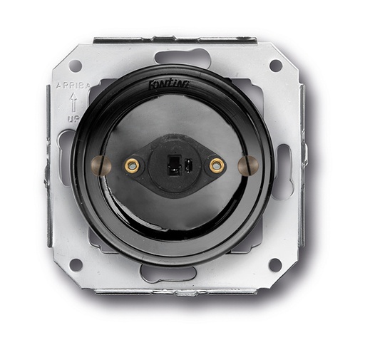 [31.905.02.2] Garby Colonial stopcontact voor luidspreker S/DIN 41429 zwart