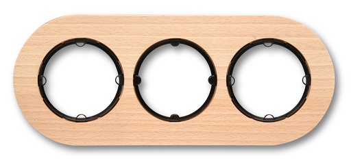 [34.803.81.2] DO inbouw afdekplaat 3 modules hout naturel