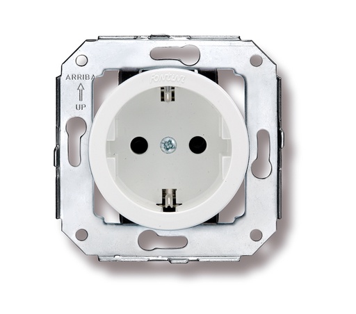[35.212.05.2] Venezia socket with side earth contact Schuko 16A/250V white