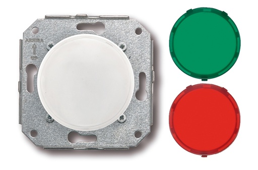[35.756.05.2] Garby Colonial balise lumineuse blanc-vert-rouge 12/24V DC blanc