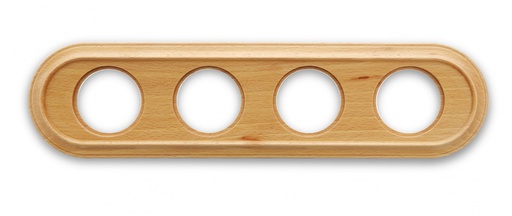 [35.804.15.2] Venezia afdekplaat ovaal 4 modules eik