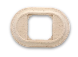 [35.821.00.2] Venezia plaque de finition oval/carré 1 module sans vernis