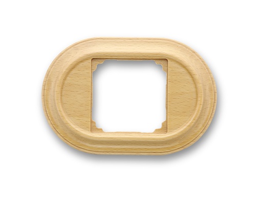 [35.821.15.2] Venezia afdekplaat ovaal/vierkant 1 module eik