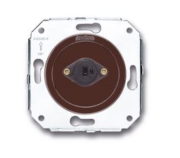 [35.905.03.2] Venezia socket for loudspeaker S/DIN 41429 brown
