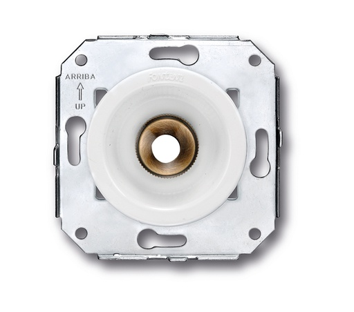 [35.927.59.2] Venezia sortie de câble blanc/laiton