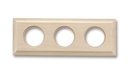 [36.813.00.2] Venezia frame square 3 elements unvarnished