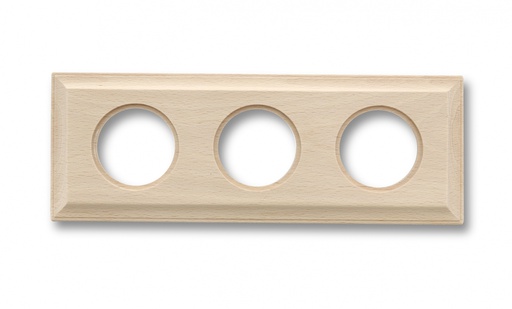 [36.813.00.2] Venezia frame square 3 elements unvarnished