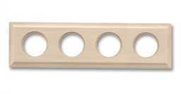 [36.814.00.2] Venezia frame square 4 elements unvarnished