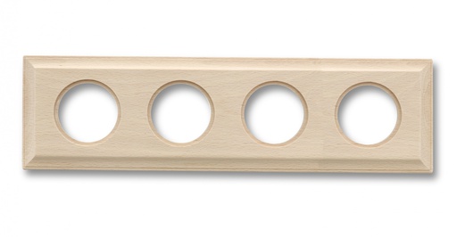 [36.814.00.2] Venezia frame square 4 elements unvarnished