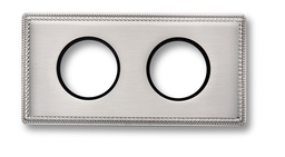 [39.802.51.2] Venezia frame 2 elements nickel