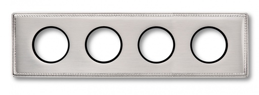 [39.804.51.2] Venezia frame 4 elements nickel