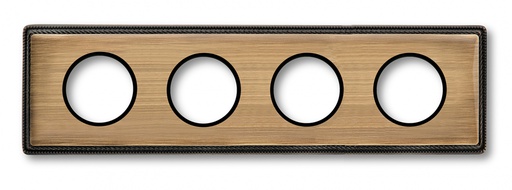 [39.804.53.2] Venezia plaque de finition 4 modules laiton