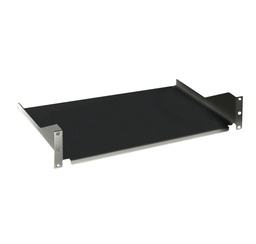 [CCS-2011004N] 19'' legbord D250mm 2U muur/vloer racks D400m zwart