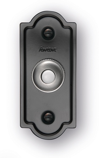 [14.010.02.2] Pisa push button 10A/250V with frame black