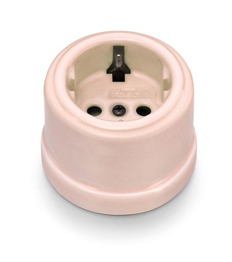 [30.202.87.2] Garby socket with side earth contact Schuko 16A/250V porcelain Camille