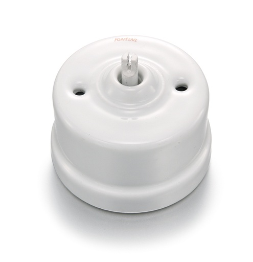 [30.308.17.1] Garby interrupteur va-et-vient 10A/250V porcelaine blanc