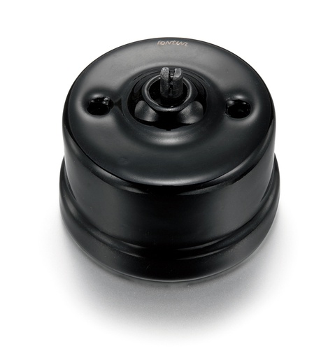 [30.308.27.1] Garby two-way switch 10A/250V porcelain black