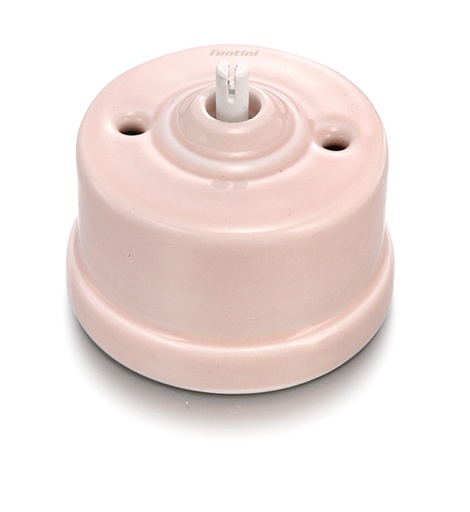 [30.344.87.1] Garby double poussoir rotatif 10A/250V AC porcelaine Camille