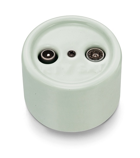[30.714.86.2] Garby TV/SAT intermediate socket B porcelain Vert ille