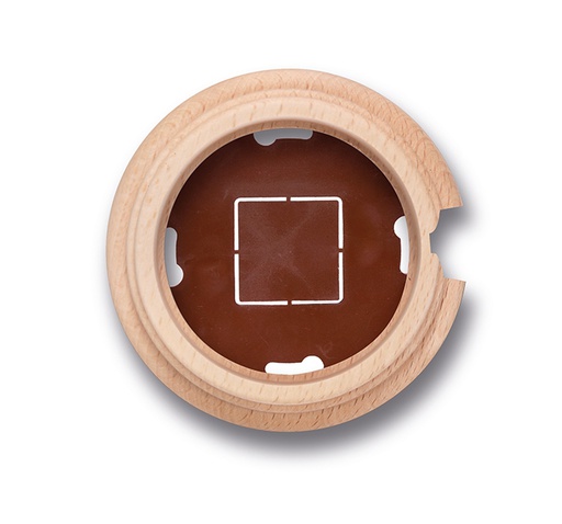 [30.821.81.2] Garby socle 1 module avec passe-câble hêtre naturel