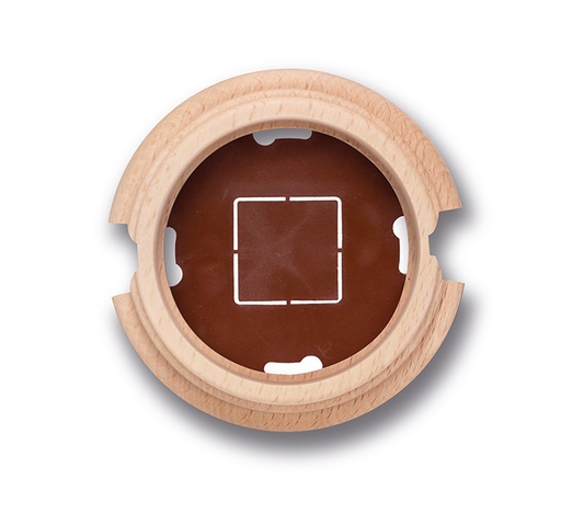 [30.841.81.2] Garby base 1 element with 2 cable gland beech natural